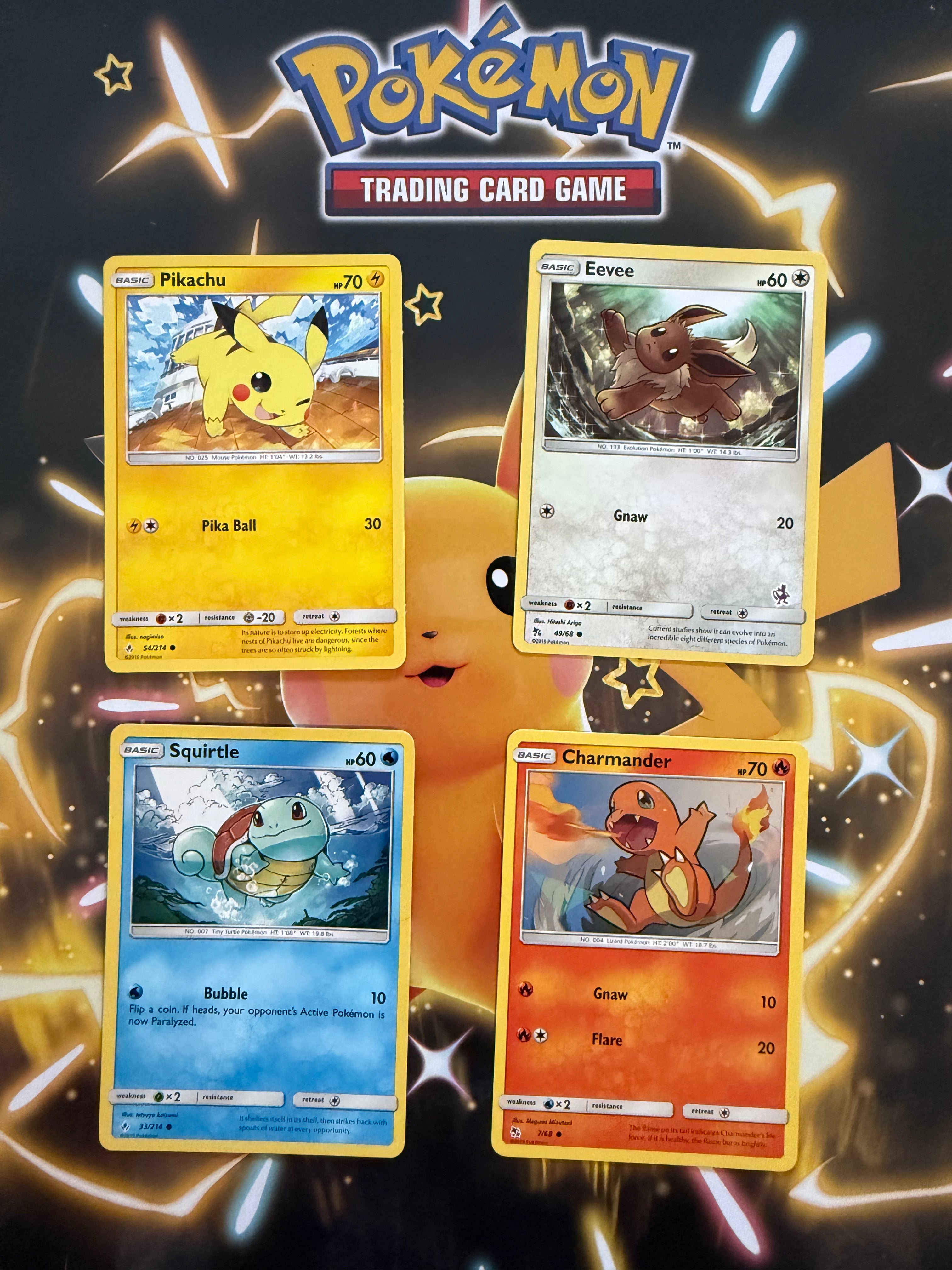 Pikachu, Squirtle, Eevee & Charmander #2